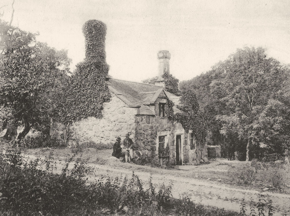 HUNTING. The Game Keepers house, Hengurn, c.1872 1935 old vintage print